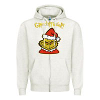 Oatmeal Heather christmas grinchffindor! grinch Zipper Hoodie - linhVisuals