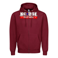 Burgundy American punk Zipper Hoodie - linhVisuals