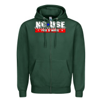 Sports Green American punk Zipper Hoodie - linhVisuals