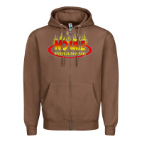 Chestnut American punk Zipper Hoodie - linhVisuals
