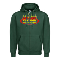 Sports Green American punk Zipper Hoodie - linhVisuals