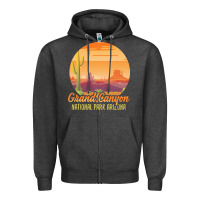 Charcoal Heather grand canyon national park t  shirt grand canyon arizona u s national Zipper Hoodie - linhVisuals