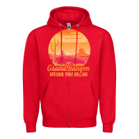 Red grand canyon national park t  shirt grand canyon arizona u s national Zipper Hoodie - linhVisuals