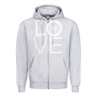 Heather Grey cycling t  shirt cycling cyclist t  shirt (1) Zipper Hoodie - linhVisuals