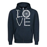 Navy cycling t  shirt cycling cyclist t  shirt (1) Zipper Hoodie - linhVisuals