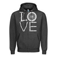 Charcoal Heather cycling t  shirt cycling cyclist t  shirt (1) Zipper Hoodie - linhVisuals