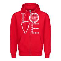 Red cycling t  shirt cycling cyclist t  shirt (1) Zipper Hoodie - linhVisuals