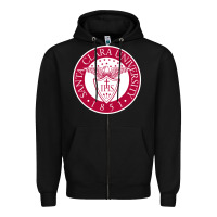 Black santa clara u seal Zipper Hoodie - linhVisuals