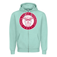 Seafoam santa clara u seal Zipper Hoodie - linhVisuals