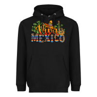 Black viva mexico Heavyweight Hoodie - RanaPortraitStore