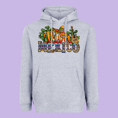 Viva Mexico Heavyweight Hoodie Designed By Ranaportraitstore