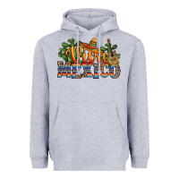 Heather Grey viva mexico Heavyweight Hoodie - RanaPortraitStore