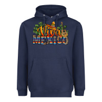 Navy viva mexico Heavyweight Hoodie - RanaPortraitStore