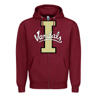 Burgundy idaho vandals Football team Zipper Hoodie - linhVisuals