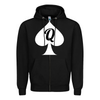 Black queen of spades clothes for women   qos tee t shirt Zipper Hoodie - linhVisuals