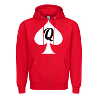 Red queen of spades clothes for women   qos tee t shirt Zipper Hoodie - linhVisuals