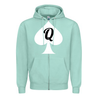 Seafoam queen of spades clothes for women   qos tee t shirt Zipper Hoodie - linhVisuals
