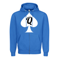 True Royal queen of spades clothes for women   qos tee t shirt Zipper Hoodie - linhVisuals