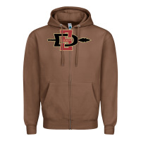 Chestnut san diego state aztecs Zipper Hoodie - linhVisuals