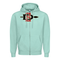 Seafoam san diego state aztecs Zipper Hoodie - linhVisuals