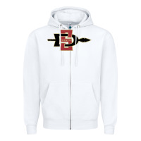 White san diego state aztecs Zipper Hoodie - linhVisuals