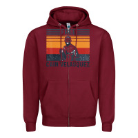 Burgundy free cain velasquez vintage t shirt Zipper Hoodie - linhVisuals