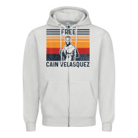 Dove Grey free cain velasquez vintage t shirt Zipper Hoodie - linhVisuals