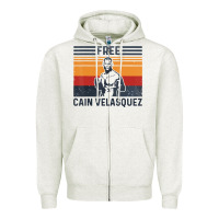 Oatmeal Heather free cain velasquez vintage t shirt Zipper Hoodie - linhVisuals
