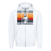 White free cain velasquez vintage t shirt Zipper Hoodie - linhVisuals