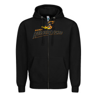 Black akron rubberducks Zipper Hoodie - linhVisuals