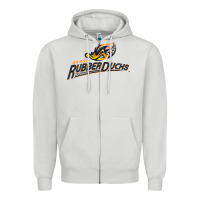 Dove Grey akron rubberducks Zipper Hoodie - linhVisuals