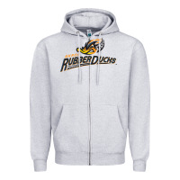 Heather Grey akron rubberducks Zipper Hoodie - linhVisuals