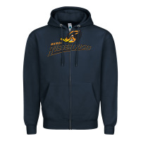 Navy akron rubberducks Zipper Hoodie - linhVisuals