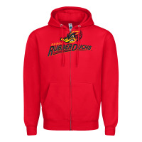 Red akron rubberducks Zipper Hoodie - linhVisuals