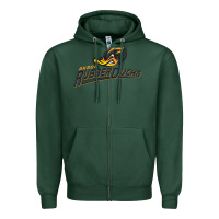 Sports Green akron rubberducks Zipper Hoodie - linhVisuals