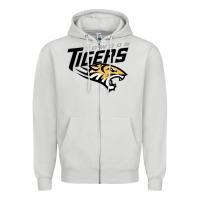 Dove Grey towson tigers Zipper Hoodie - linhVisuals