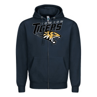 Navy towson tigers Zipper Hoodie - linhVisuals
