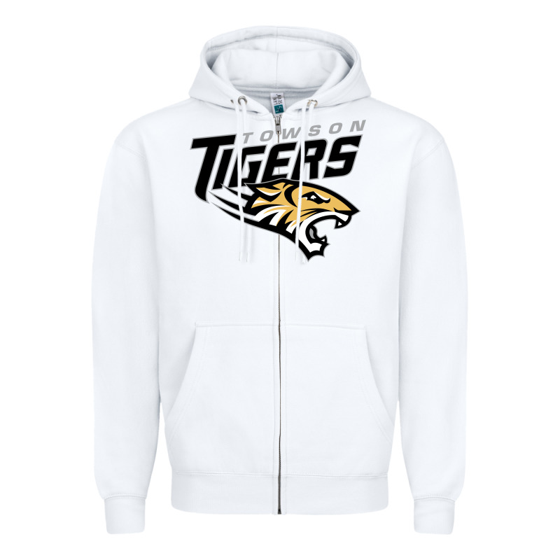 Towson Tigers Zipper Hoodie by linhVisuals | Teevron
