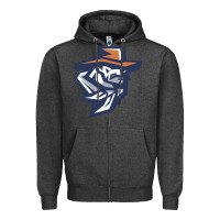 Charcoal Heather utep miners Zipper Hoodie - linhVisuals