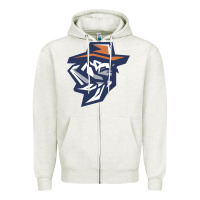 Oatmeal Heather utep miners Zipper Hoodie - linhVisuals