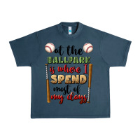 Midnight Navy at the ballpark is where i spend most my days Urban Heavy Tee - BundleAndBundleShop
