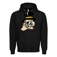Black wake forest demon deacons Zipper Hoodie - linhVisuals