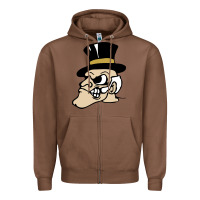 Chestnut wake forest demon deacons Zipper Hoodie - linhVisuals