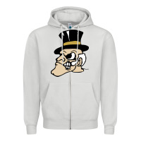 Dove Grey wake forest demon deacons Zipper Hoodie - linhVisuals