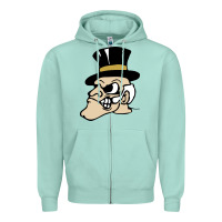 Seafoam wake forest demon deacons Zipper Hoodie - linhVisuals