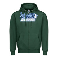 Sports Green sonoma state seawolves Zipper Hoodie - linhVisuals