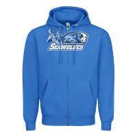True Royal sonoma state seawolves Zipper Hoodie - linhVisuals