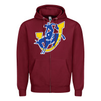 Burgundy southern arkansas magnolia Zipper Hoodie - linhVisuals