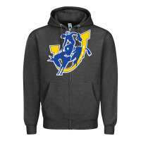 Charcoal Heather southern arkansas magnolia Zipper Hoodie - linhVisuals