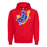 Red southern arkansas magnolia Zipper Hoodie - linhVisuals